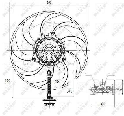 Ventilateur, refroidissement du moteur