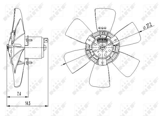 Ventilateur, refroidissement du moteur