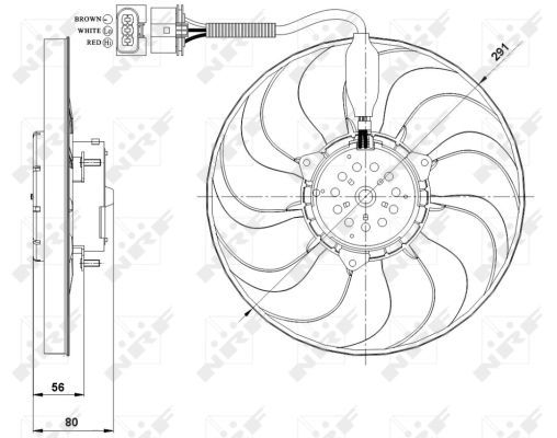 Ventilateur, refroidissement du moteur
