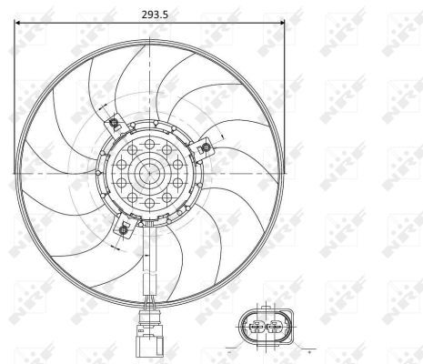 Ventilateur, refroidissement du moteur