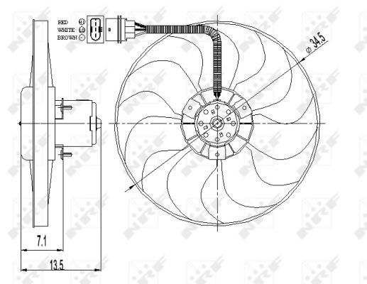 Ventilateur, refroidissement du moteur