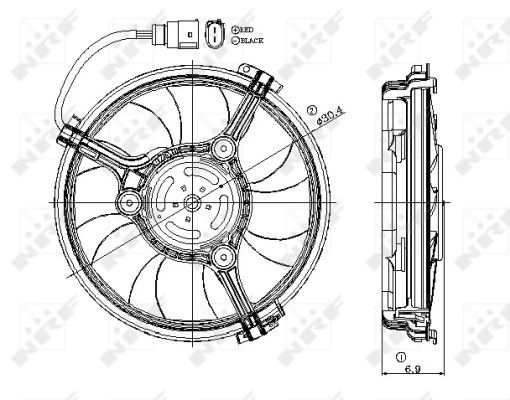Ventilateur, refroidissement du moteur