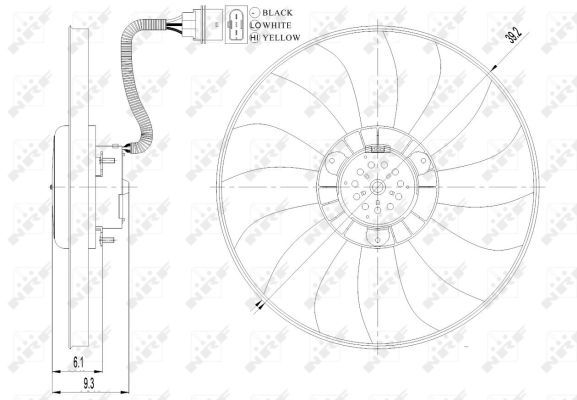 Ventilateur, refroidissement du moteur