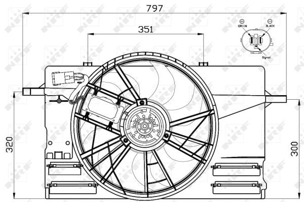 Ventilateur, refroidissement du moteur