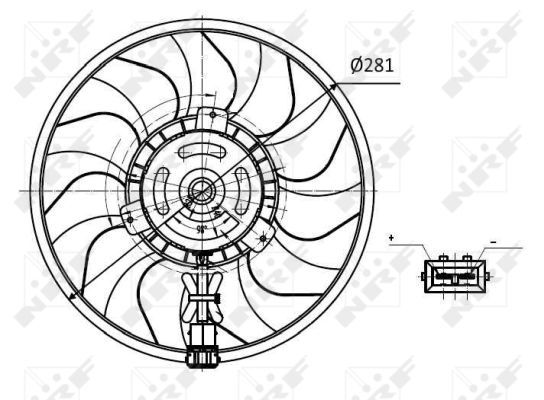 Ventilateur, refroidissement du moteur