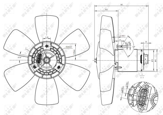Ventilateur, refroidissement du moteur
