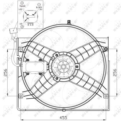 Ventilateur, refroidissement du moteur