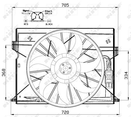 Ventilateur, refroidissement du moteur