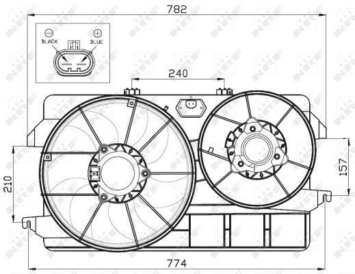 Ventilateur, refroidissement du moteur