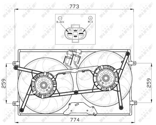 Ventilateur, refroidissement du moteur