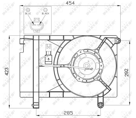 Ventilateur, refroidissement du moteur