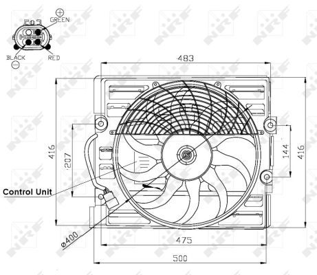 Ventilateur, refroidissement du moteur