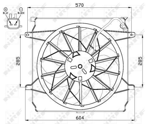 Ventilateur, refroidissement du moteur