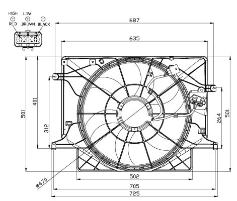 Ventilateur, refroidissement du moteur