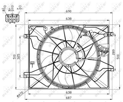 Ventilateur, refroidissement du moteur