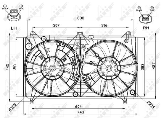 Ventilateur, refroidissement du moteur