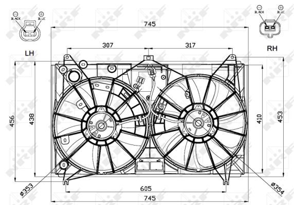 Ventilateur, refroidissement du moteur
