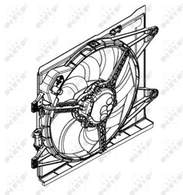 Ventilateur, refroidissement du moteur