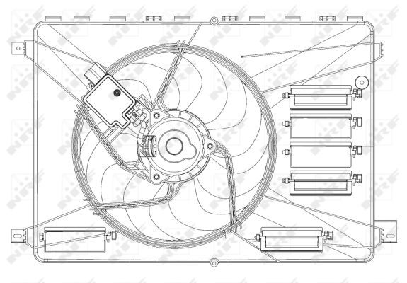 Ventilateur, refroidissement du moteur