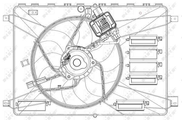 Ventilateur, refroidissement du moteur