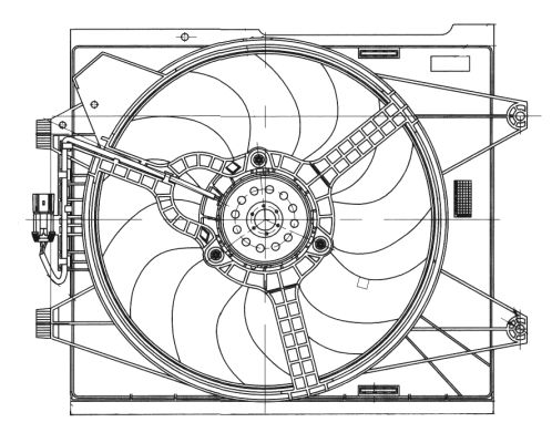 Ventilateur, refroidissement du moteur