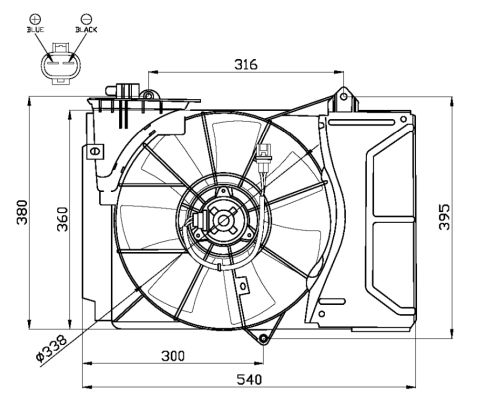Ventilateur, refroidissement du moteur