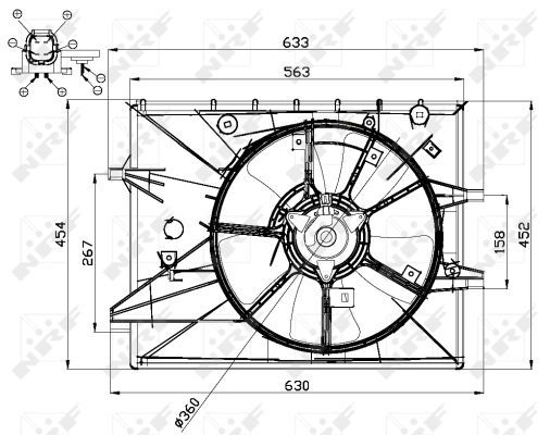 Ventilateur, refroidissement du moteur