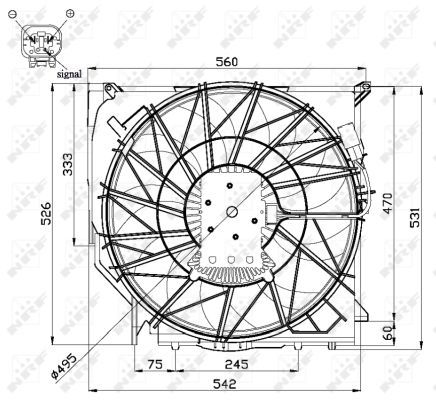 Ventilateur, refroidissement du moteur