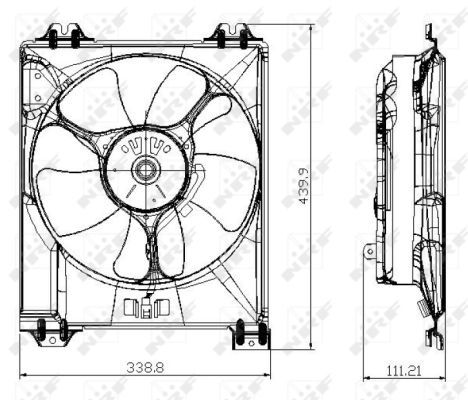 Ventilateur, refroidissement du moteur