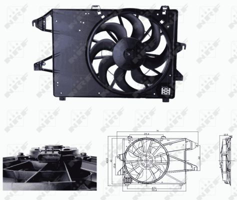 Ventilateur, refroidissement du moteur