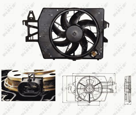 Ventilateur, refroidissement du moteur