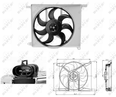 Ventilateur, refroidissement du moteur