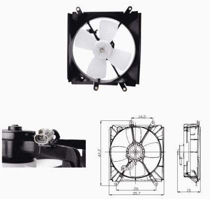 Ventilateur, refroidissement du moteur