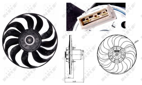 Ventilateur, refroidissement du moteur