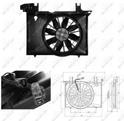 Ventilateur, refroidissement du moteur