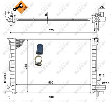 Radiateur, refroidissement du moteur EASY FIT