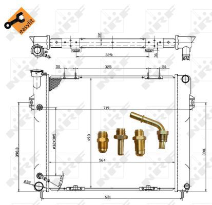 Radiateur, refroidissement du moteur EASY FIT