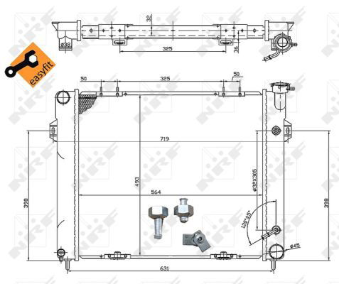 Radiateur, refroidissement du moteur EASY FIT