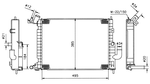 Radiateur, refroidissement du moteur