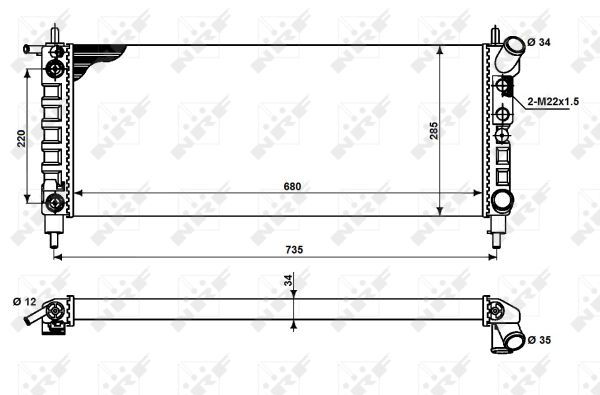 Radiateur, refroidissement du moteur
