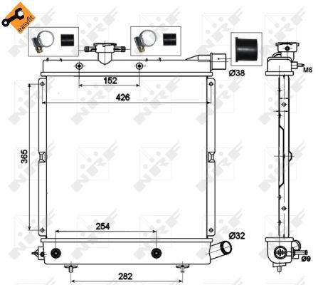 Radiateur, refroidissement du moteur EASY FIT