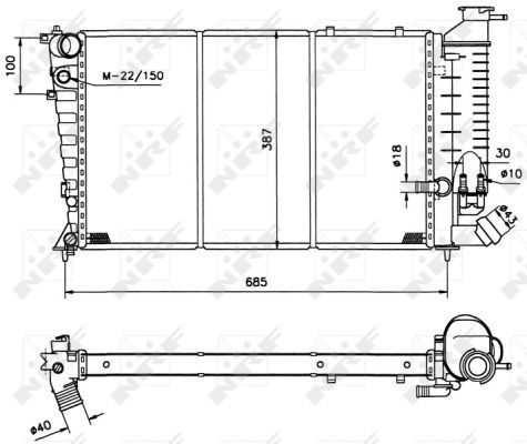 Radiateur, refroidissement du moteur