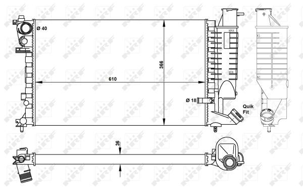 Radiateur, refroidissement du moteur