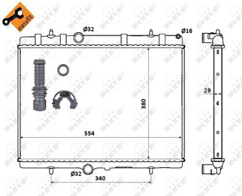 Radiateur, refroidissement du moteur