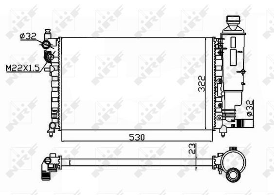 Radiateur, refroidissement du moteur