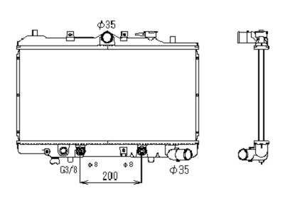 Radiateur, refroidissement du moteur