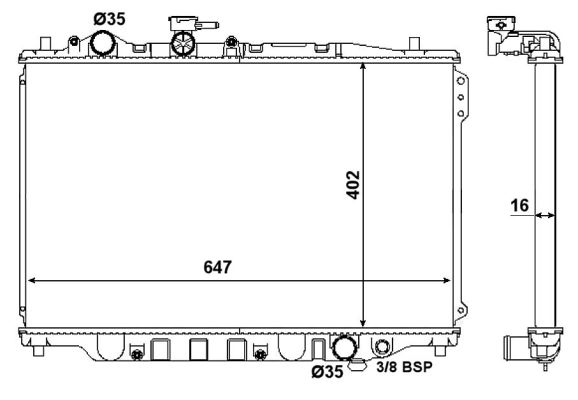 Radiateur, refroidissement du moteur