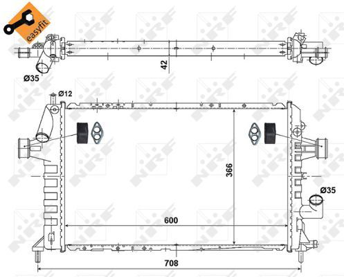 Radiateur, refroidissement du moteur EASY FIT