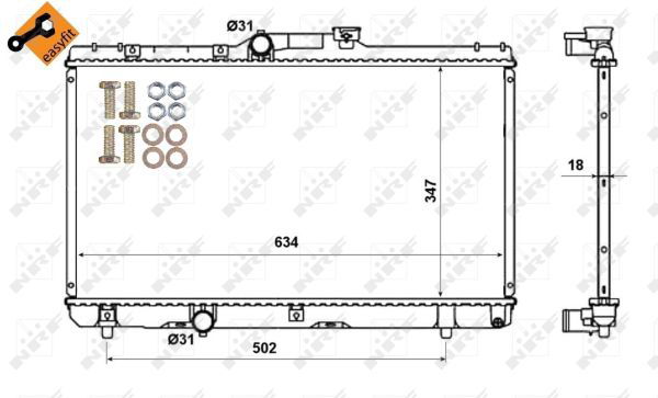 Radiateur, refroidissement du moteur