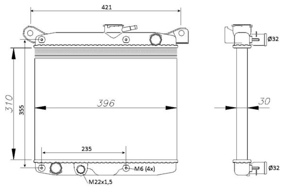 Radiateur, refroidissement du moteur